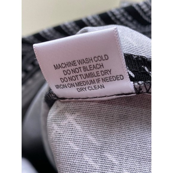 VINTAGE SPIEGEL WOMEN MIDI PENCIL SHEATH BLACK GEOMETRIC PATTERN DRESS‎ SZE 14 - Picture 7 of 8